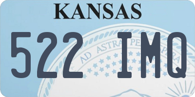 KS license plate 522IMQ