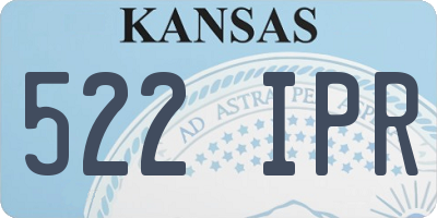 KS license plate 522IPR