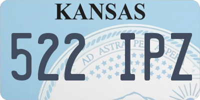 KS license plate 522IPZ