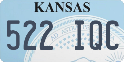 KS license plate 522IQC