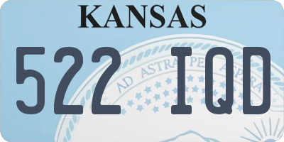 KS license plate 522IQD