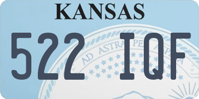 KS license plate 522IQF