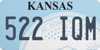 KS license plate 522IQM