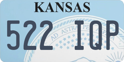KS license plate 522IQP