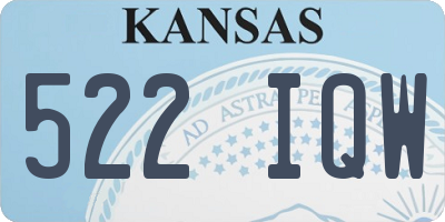 KS license plate 522IQW