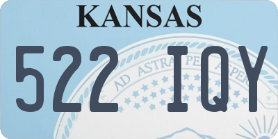 KS license plate 522IQY