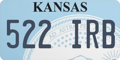 KS license plate 522IRB