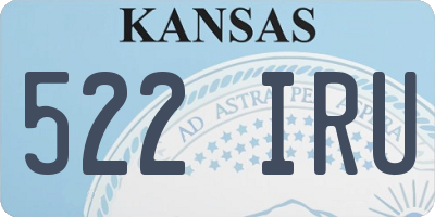 KS license plate 522IRU