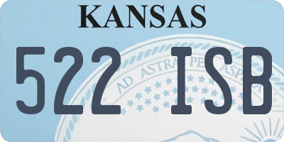 KS license plate 522ISB