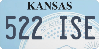 KS license plate 522ISE