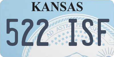 KS license plate 522ISF