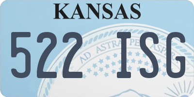 KS license plate 522ISG