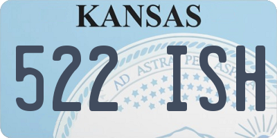 KS license plate 522ISH