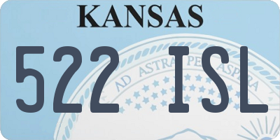 KS license plate 522ISL