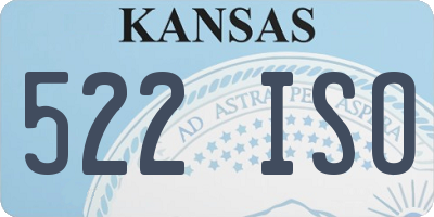 KS license plate 522ISO