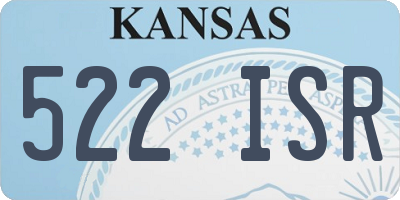 KS license plate 522ISR