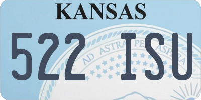 KS license plate 522ISU