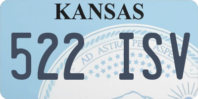 KS license plate 522ISV