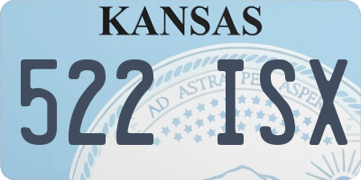 KS license plate 522ISX