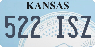 KS license plate 522ISZ