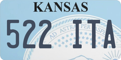 KS license plate 522ITA