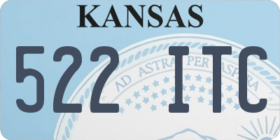 KS license plate 522ITC