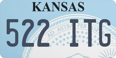 KS license plate 522ITG