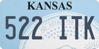 KS license plate 522ITK