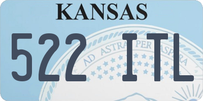 KS license plate 522ITL