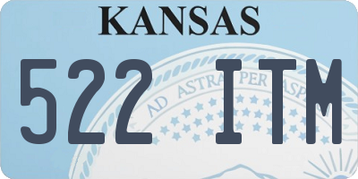 KS license plate 522ITM