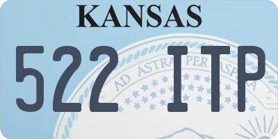 KS license plate 522ITP
