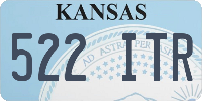 KS license plate 522ITR