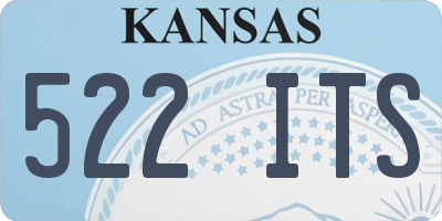 KS license plate 522ITS