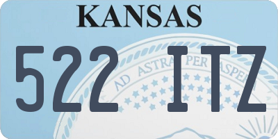 KS license plate 522ITZ