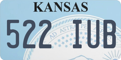 KS license plate 522IUB
