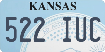 KS license plate 522IUC