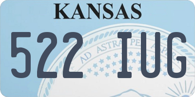 KS license plate 522IUG