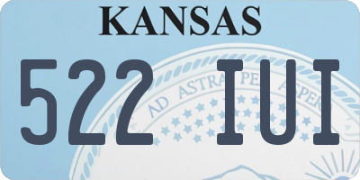 KS license plate 522IUI