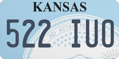 KS license plate 522IUO