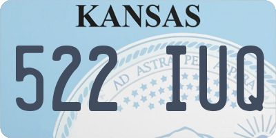 KS license plate 522IUQ