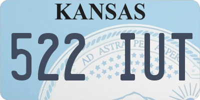 KS license plate 522IUT
