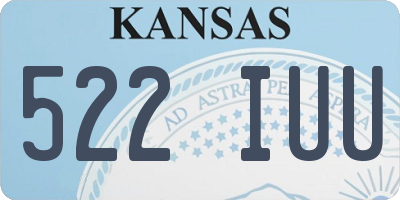 KS license plate 522IUU