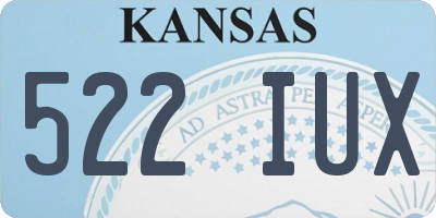 KS license plate 522IUX