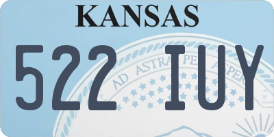 KS license plate 522IUY