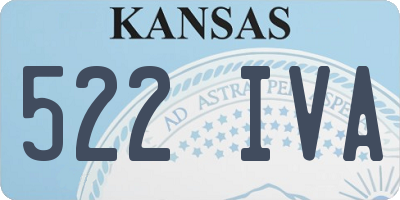 KS license plate 522IVA