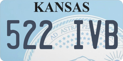 KS license plate 522IVB