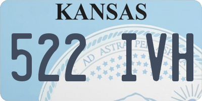 KS license plate 522IVH