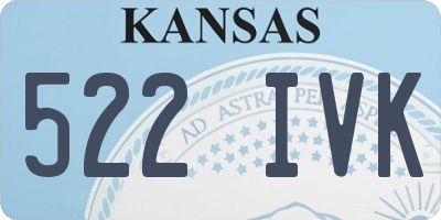 KS license plate 522IVK