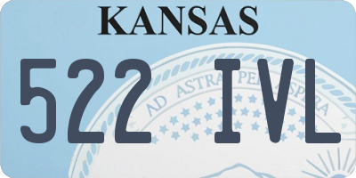 KS license plate 522IVL