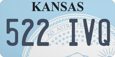 KS license plate 522IVQ
